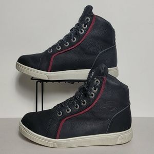 Harley-Davidson Womens Mackey Waterproof Black Leather Biker Boots D87165 Sz 7